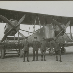 Vickers Vimy and crew.