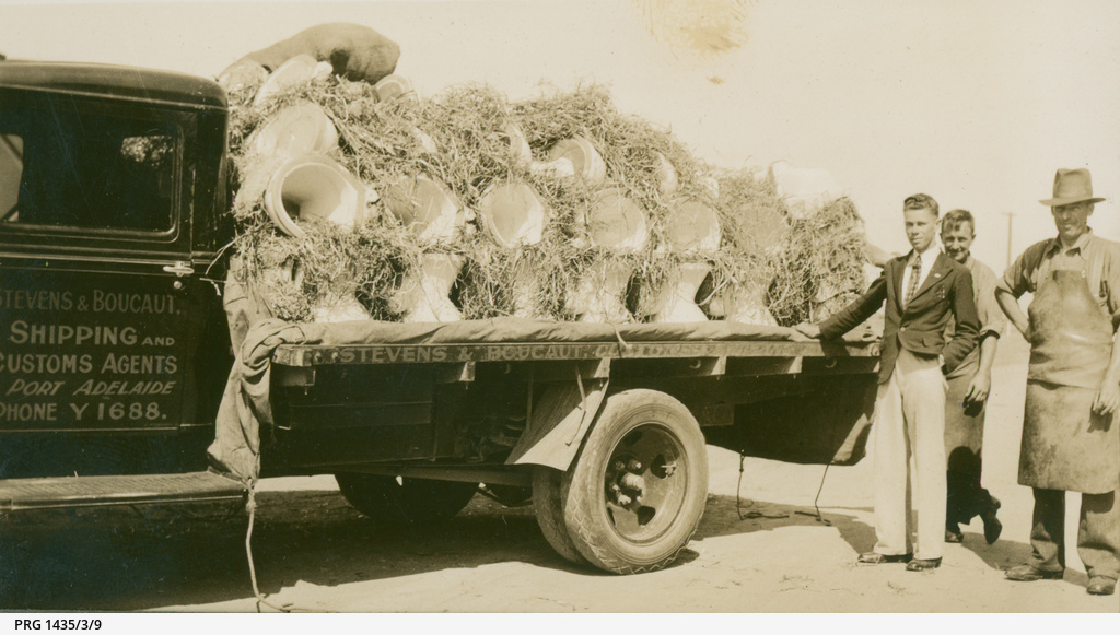 Loaded Truck And Men Photograph State Library Of South Australia