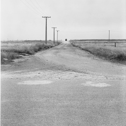 Fence and road, Adelaide Refinery