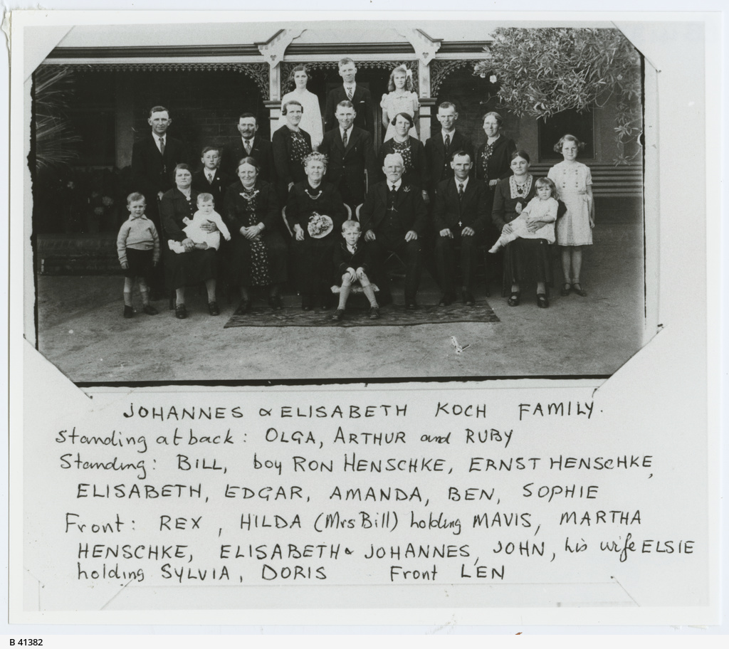 Johannes Koch Family • Photograph • State Library of South Australia