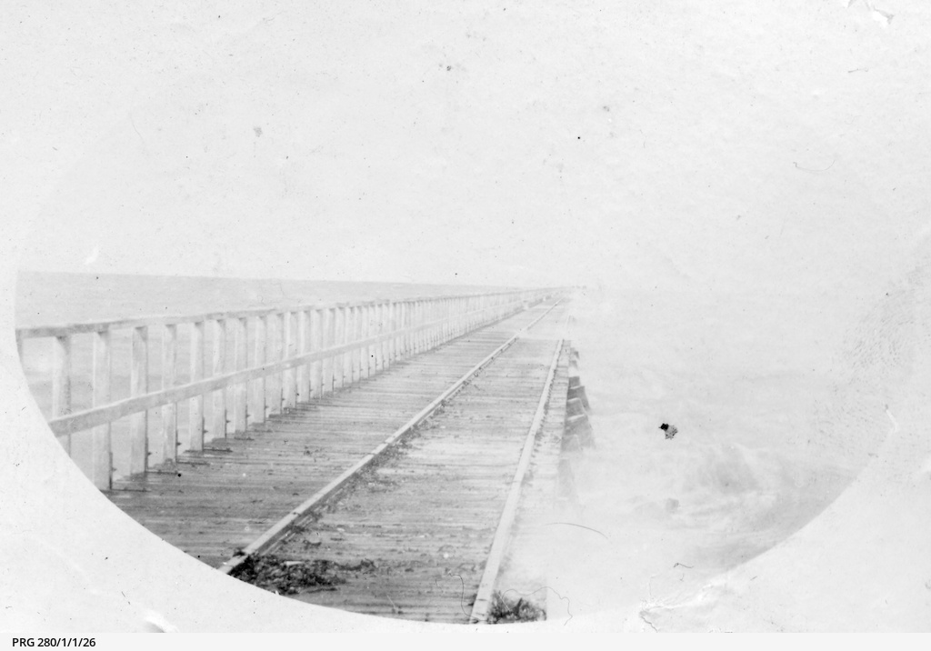 The jetty at Port Germein • Photograph • State Library of South Australia