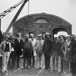 Members of the 1890 Pastoral Commission and the Queensland Railways Commission at Hawker