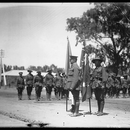 Australian soldiers on parade