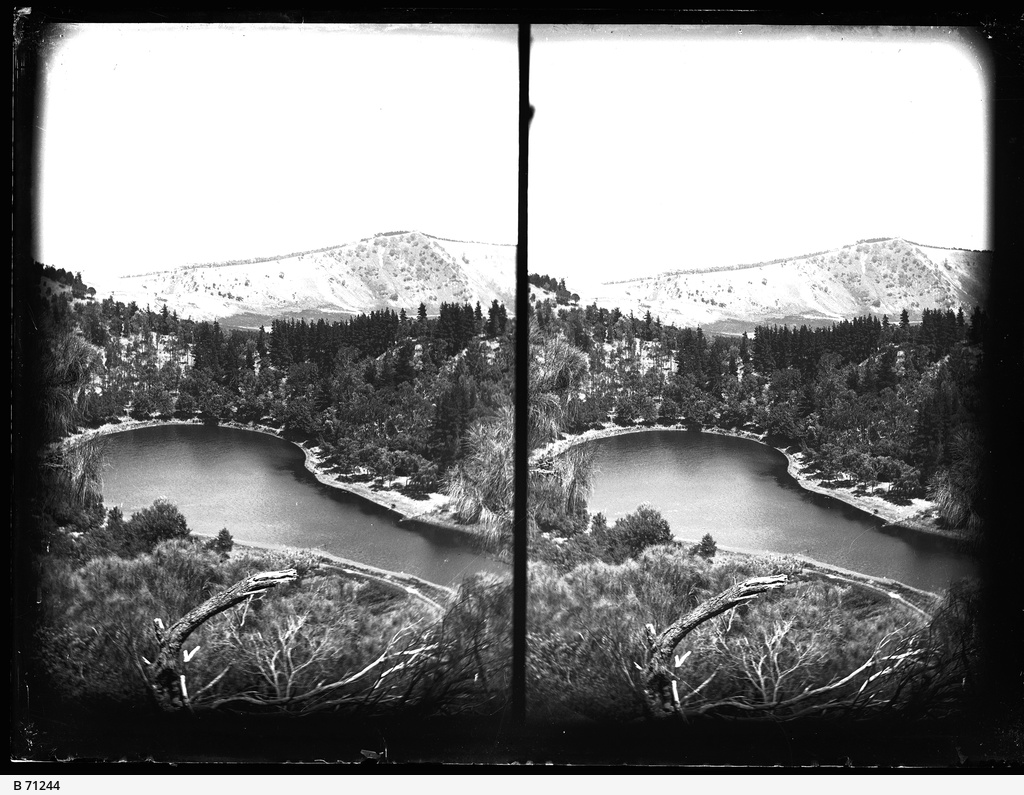 Mount Gambier lake • Photograph • State Library of South Australia