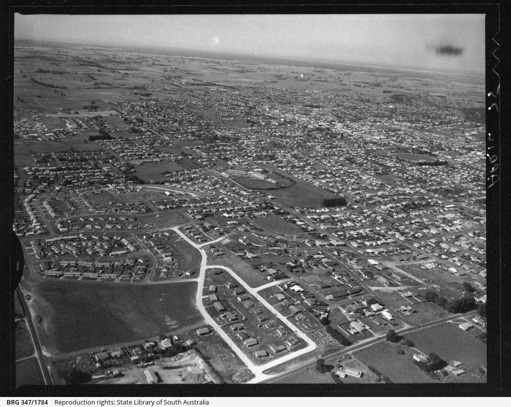Aerial view of Mount Gambier • Photograph • State Library of South Australia