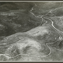 Aerial view of hills.