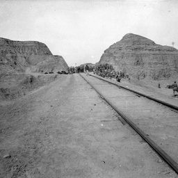 Railway line.