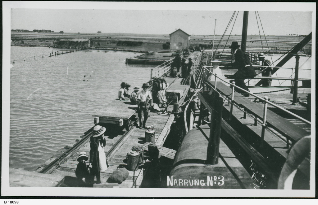 Narrung Jetty at Narrung • Photograph • State Library of South Australia