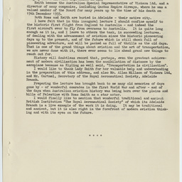 '10th December 1919' by Sir Hudson Fysh, K.B.E., D.F.C., M.Inst.T., F.R.G.S. (Aust).