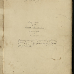 Log book of the proceedings on board the South Australian