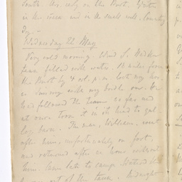 Handwritten diary of Dr Renner.