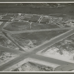 Aerial photograph of the Commonwealth Aircraft Corporation factory.