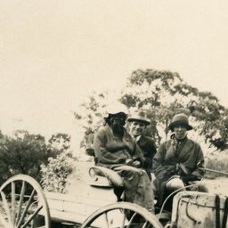 Group of people in a buggy