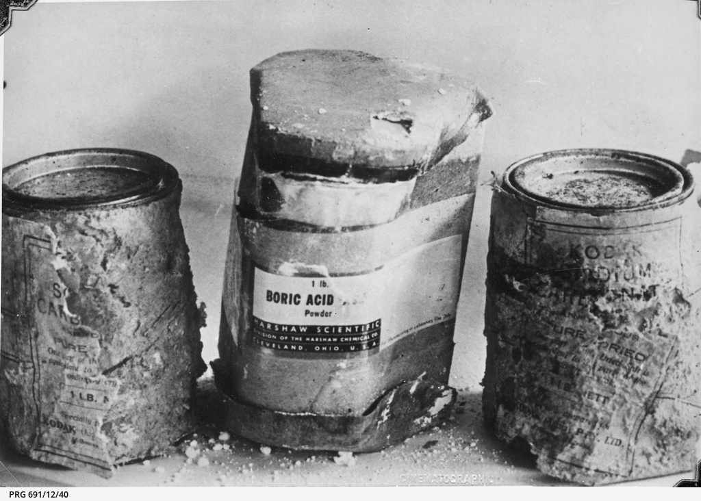 Photographic chemicals at Milne Bay • Photograph • State Library of