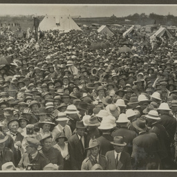 Crowds at Mascot.