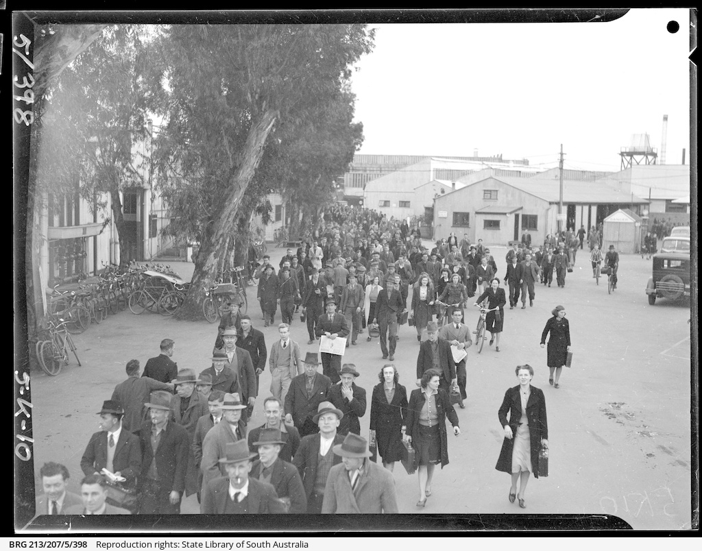 Knock off time at GMH Woodville Plant • Photograph • State Library of
