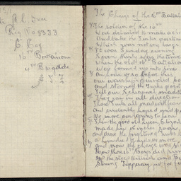War diary of Arthur Oxer