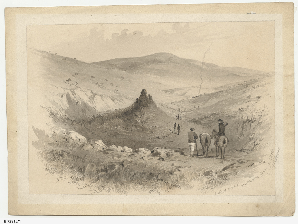 Thumbnail image for Extinct Crater Northward from a Sketch by Captain Frome | SLSA B 72815