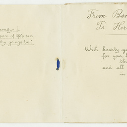 Cards received by Herbert Clough