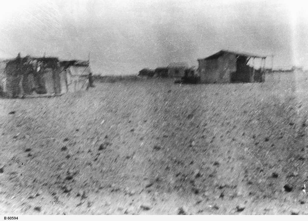 Farm buildings thought to be on Welbourn Hill Station • Photograph