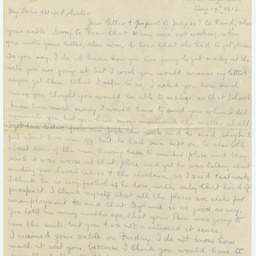 Letters written by Herbert Clough