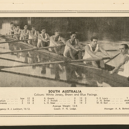 South Australian Rowing Association : SUMMARY RECORD