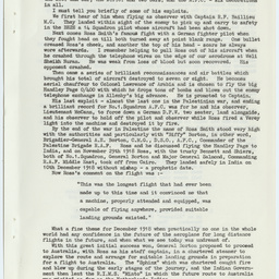 '10th December 1919' by Sir Hudson Fysh, K.B.E., D.F.C., M.Inst.T., F.R.G.S. (Aust).