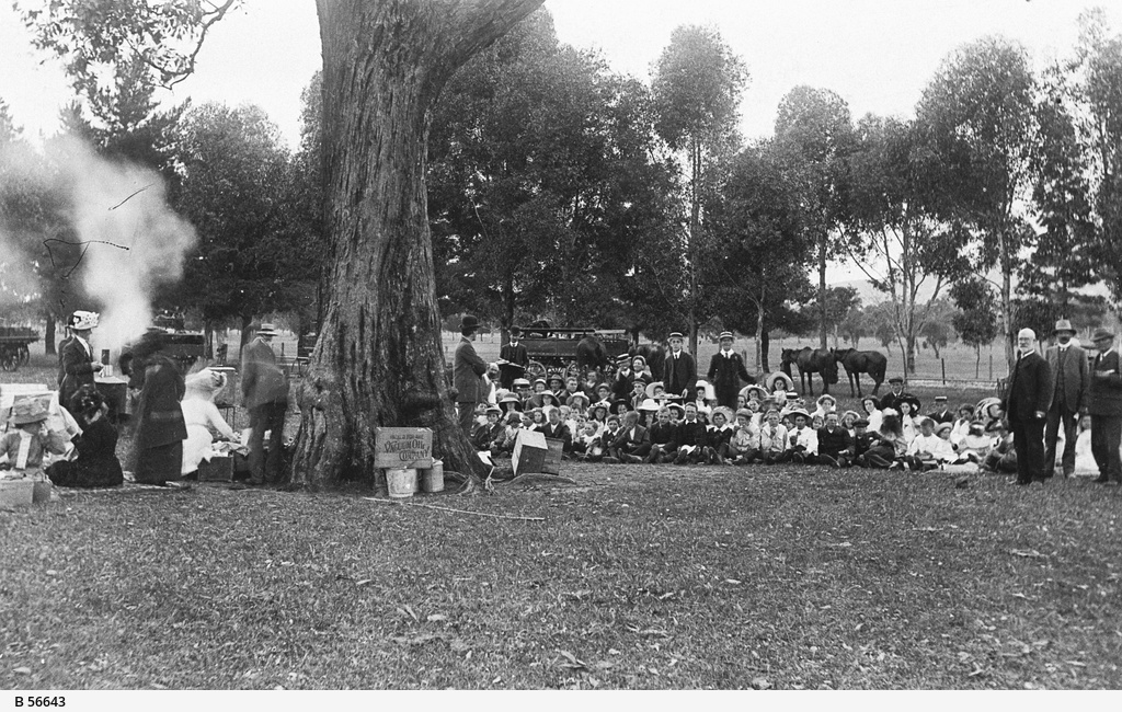 Sunday School picnic at National Park, Belair • Photograph • State