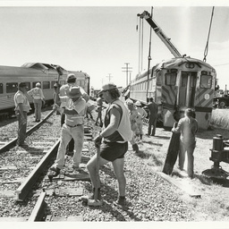 Photographs relating to Messenger Press : trains