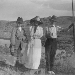 Three people