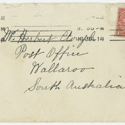 Cards received by Herbert Clough