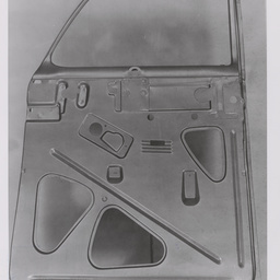 Sedan front door inner panel.