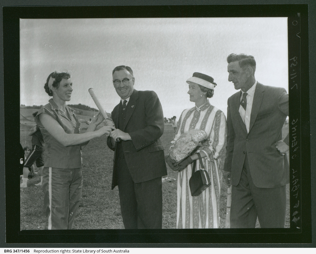 Softball opening • Photograph • State Library of South Australia