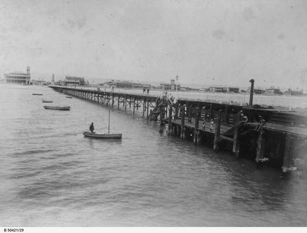 Views of early Adelaide : Glenelg jetty