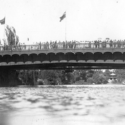 Spectators on the City Bridge, Adelaide