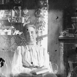 Woman in her sitting room
