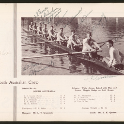 South Australian Rowing Association : SUMMARY RECORD
