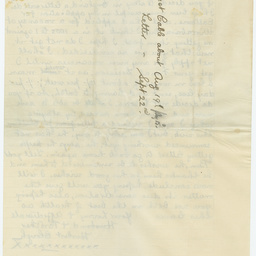 Letters written by Herbert Clough