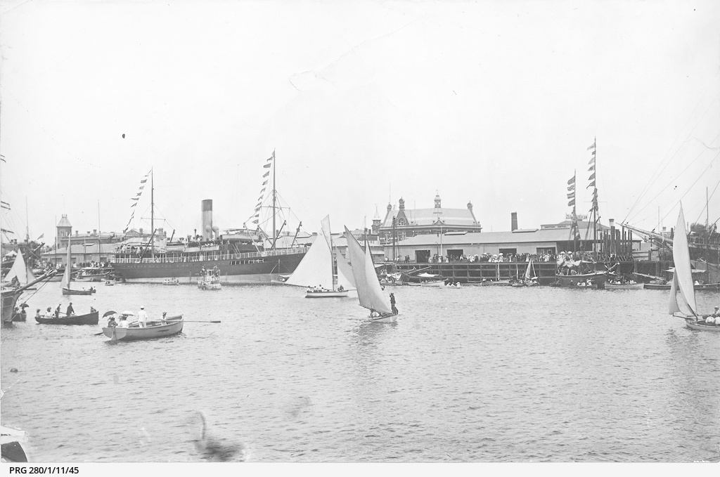 Small craft in a regatta at Port Adelaide, South Australia • Photograph