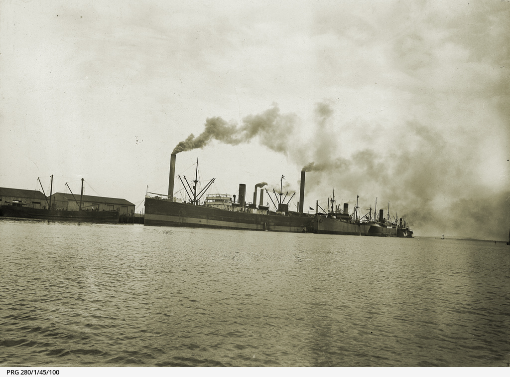 Ocean steamers at Port Adelaide • Photograph • State Library of South