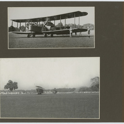 Photographs of inaugural England - Australia flight