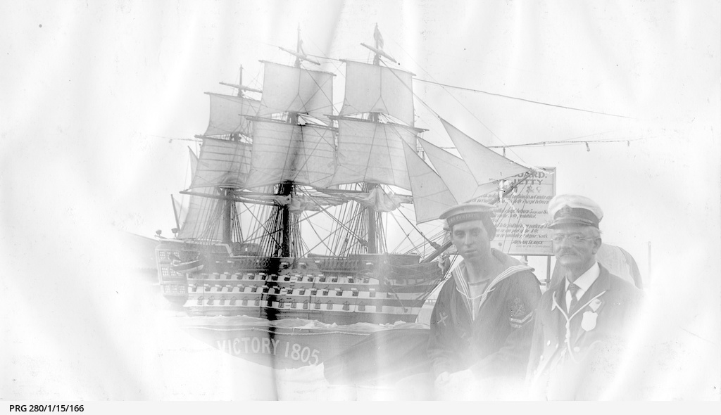 A model of H.M.S. Victory on display in Adelaide • Photograph • State