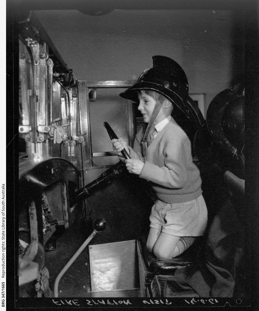 Fire Station Visit • Photograph • State Library of South Australia