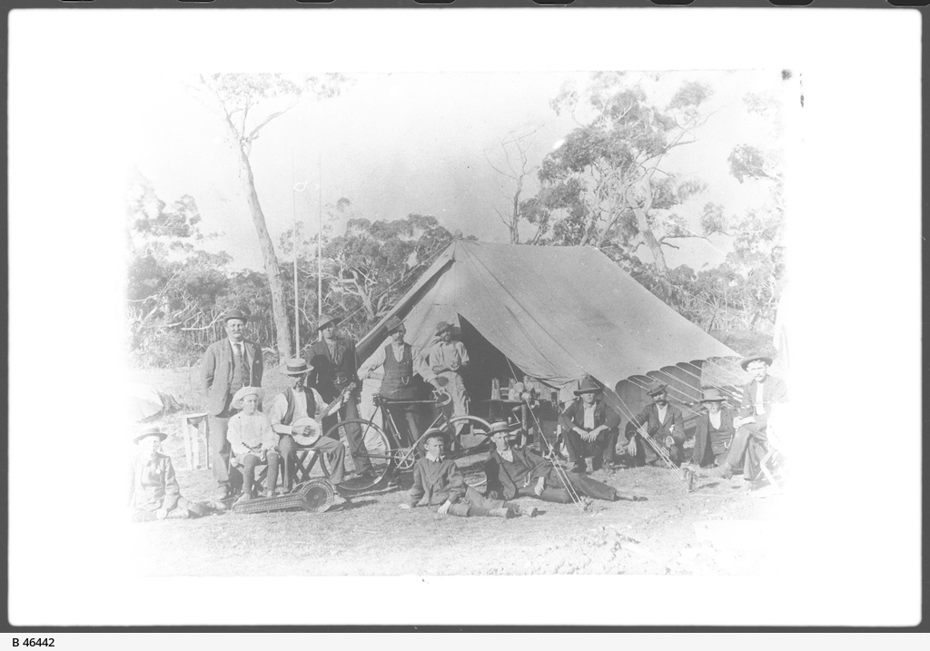 Camping, Mount Gambier • Photograph • State Library of South Australia