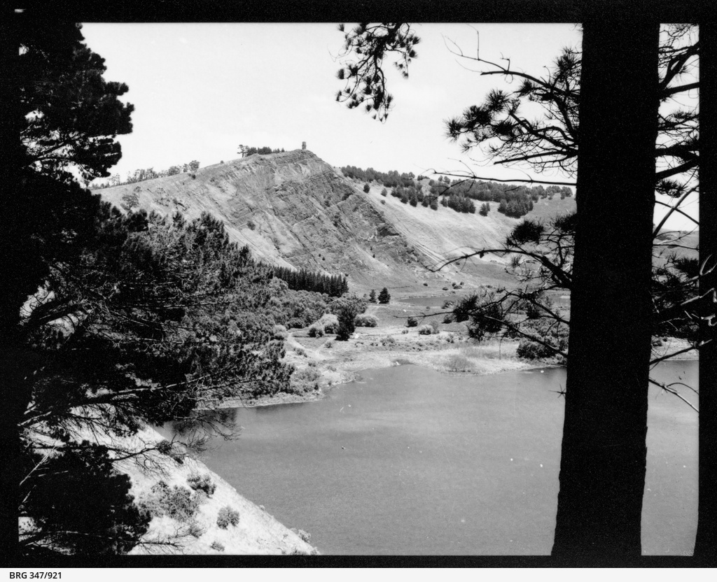 Lake at Mount Gambier • Photograph • State Library of South Australia