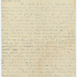 Letters written by Herbert Clough