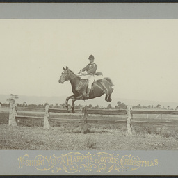 Bert White on his horse at Fulham