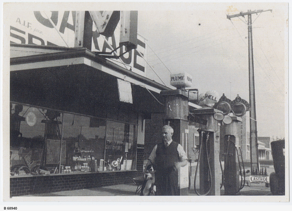 Mitchell's garage at Woodville South • Photograph • State Library of