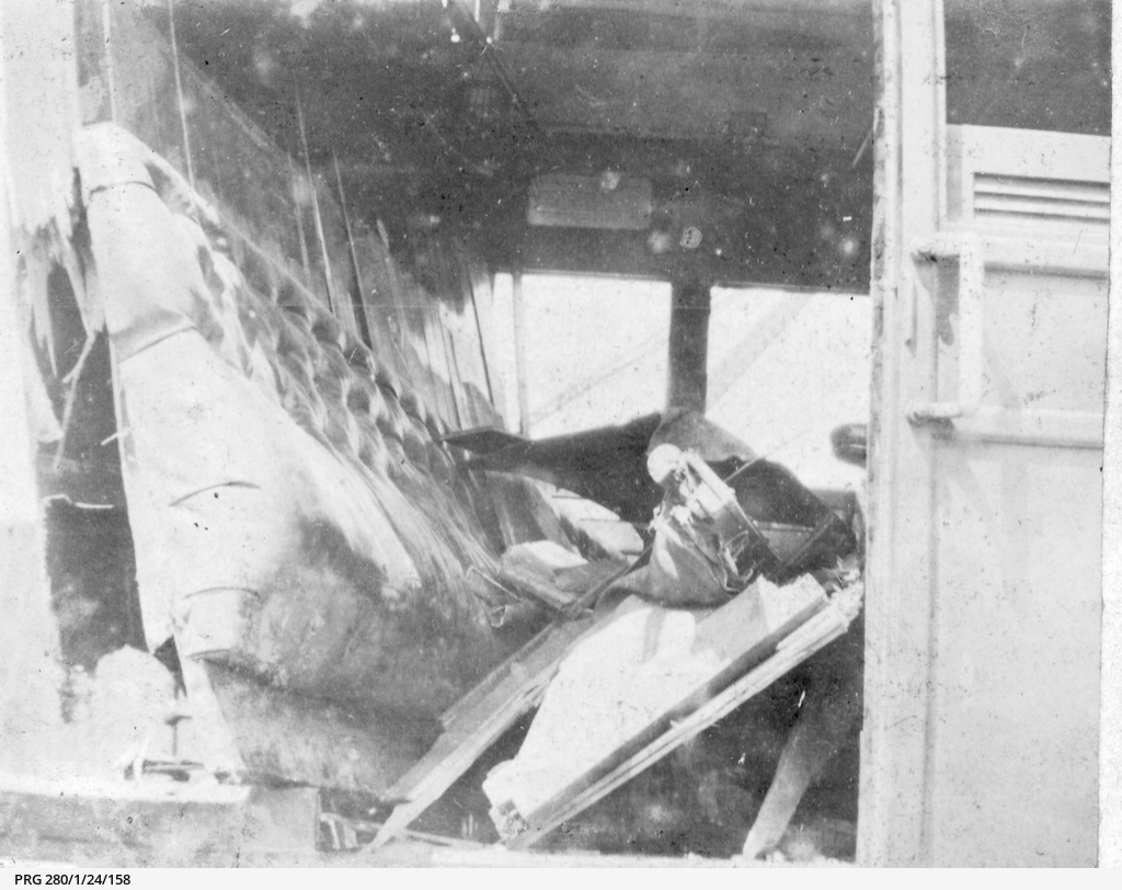 Railway accident in South Australia • Photograph • State Library of