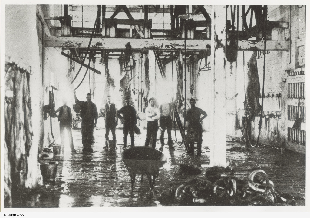 Gepps Cross Abattoir Inside shed • Photograph • State Library of